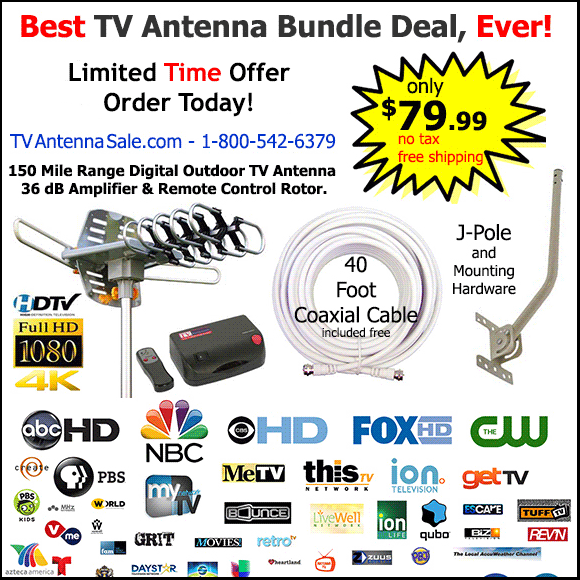 Five Star Best Outdoor Hd Tv Antenna Up To 200 Miles Long Range With Motorized 360 Degree Rotation With Installation Kit Walmart Com Walmart Com